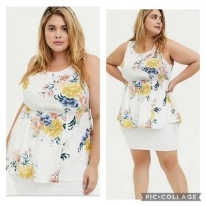 Torrid babydoll Challis tank